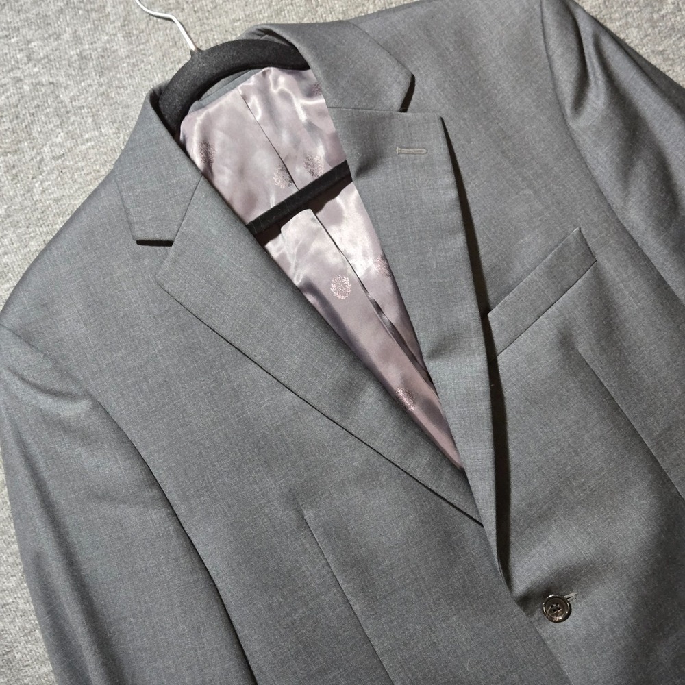 Lauren Ralph Lauren Black Label Gray Blazer Sport Coat Jacket Mens 40R Wool